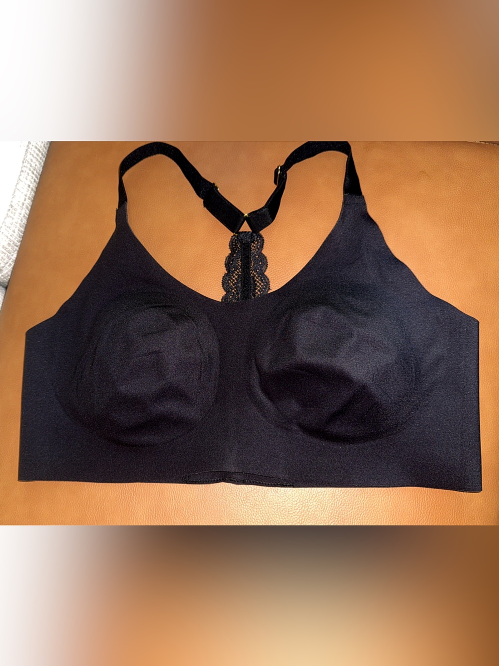 NWOT Knix Lace Racerback Bralette in Black Size XL - Picture 3 of 6